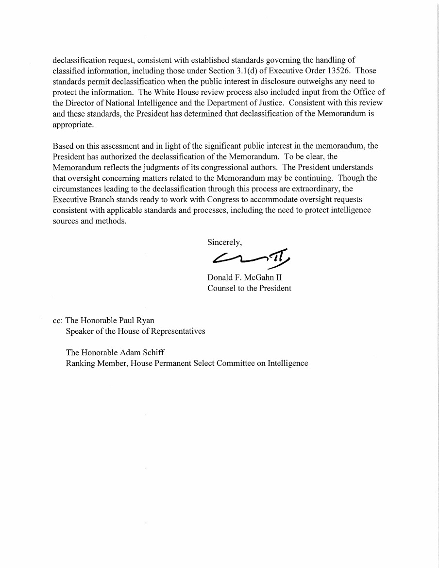White House Relese Letter - Page 2