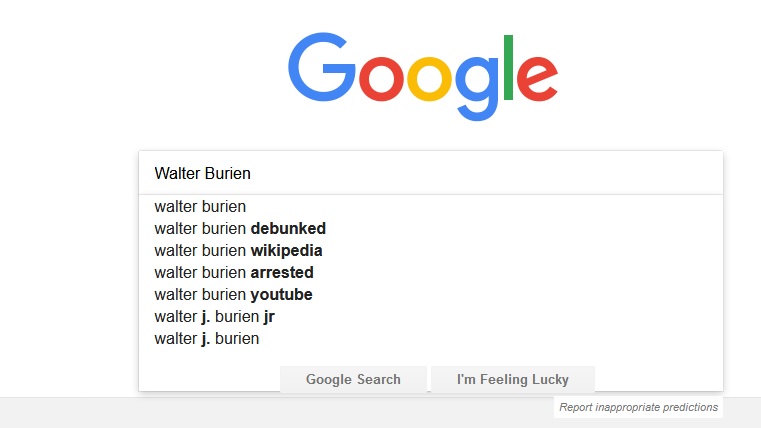 Google Search: Walter Burien
